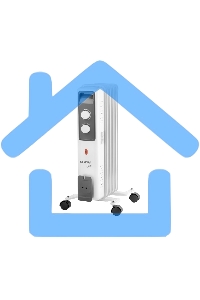 Обогреватель масляный ENGY EN-2605 Cube (5 секций) белый, 1000 Вт, 10 м2, термостат