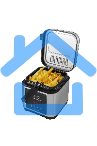 Фритюрница электрическая Tuarex AG-3501 черный/стальной, мощность 2000 Вт, сенсорное управление, объем масла 2,5 л, регулир. темп, 4 шт/уп.