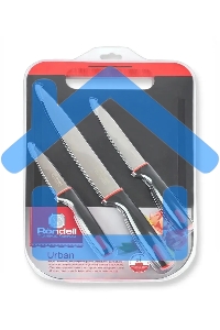 Набор ножей Rondell RD-1010 3шт с разделочной доской