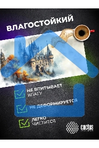 Коврик для мыши Cactus Castle 900x400x3мм (CS-MP-PRO13XXL)