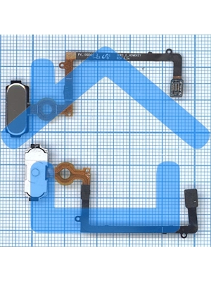 Кнопка HOME в сборе с механизмом и шлейфом для Samsung Galaxy S6 Edge SM-G925F, золотая