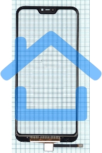 Сенсорное стекло (тачскрин) для Xiaomi Redmi 6 Pro /Mi A2 Lite, черное