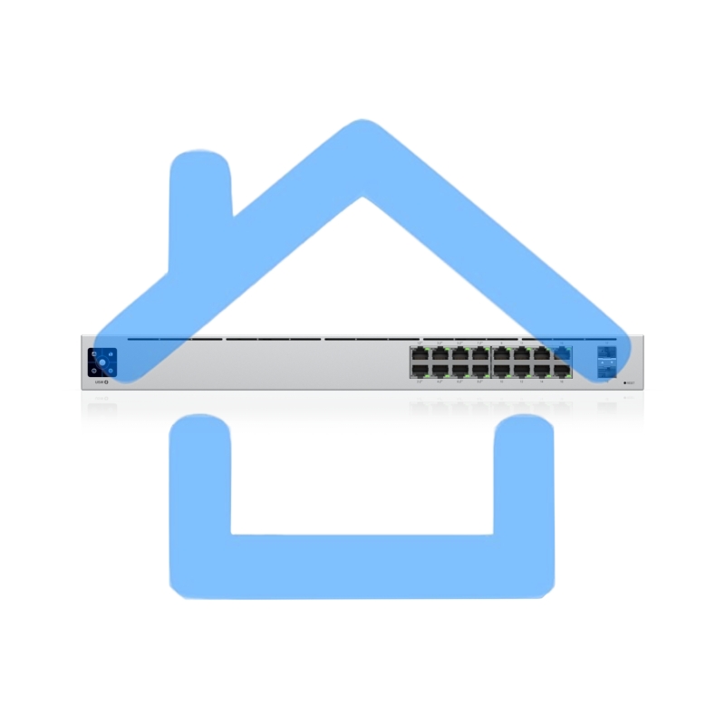 Коммутатор Ubiquiti UniFi USW-16-POE 2SFP 8PoE+ 42W управляемый