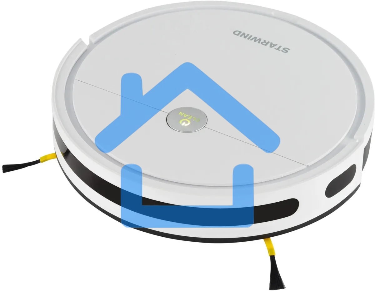 Робот-пылесос Starwind SRV4575 белый, 15 Вт, 2000 мА·ч Li-Ion, уборка влажная/сухая, пылесборник контейнер 0.3 л