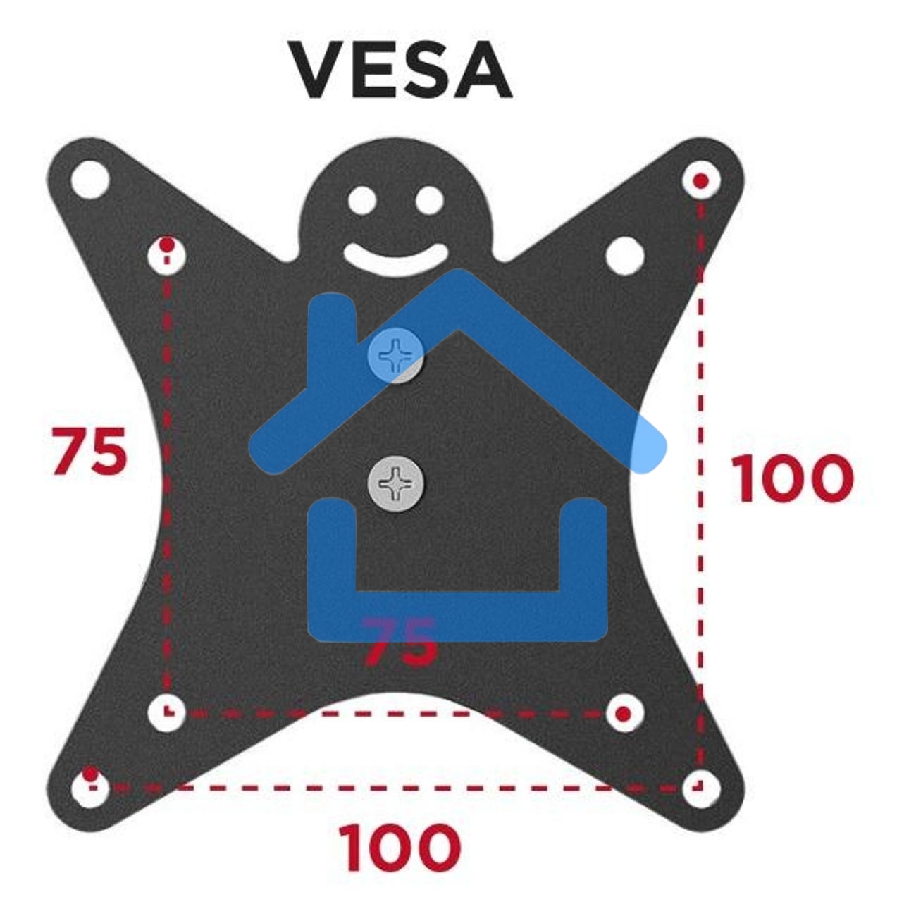 Кронштейн настольный для мониторов HOLDER MDS-SU203 черный