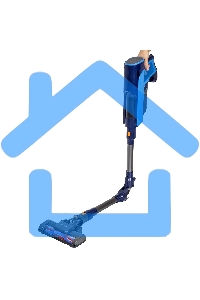 Пылесос вертикальный SUPRA VCS-5081 синий, питание от аккумулятора, 300 Вт, уборка сухая, пылесборник 1 л, работа от АКБ max 30 мин.