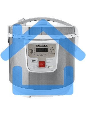 Мультиварка SUPRA MCS-4115 5 л, 900 Вт, 11 программ, серебристый/белый