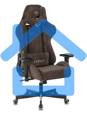 Кресло игровое Бюрократ VIKING KNIGHT LT10 FABRIC коричневый крестовина металл/пластик