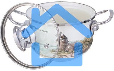 Кастрюля Agness 943-065 FAMILY HOUSE со ст.крышкой 1,5 л, 16 см