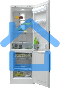 Холодильник Pozis RK FNF-170 черный двухкамерный 220/94 л морозилка снизу