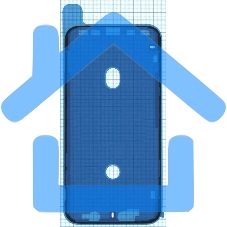 Водозащитная прокладка (проклейка) для iPhone XR, черная