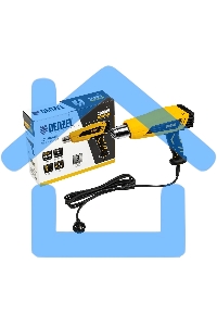 Фен технический HGH-2000, 2000 Вт, 2 режима Denzel