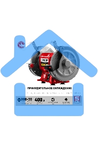 Заточной станок ЗУБР, d200 мм, 400 Вт, СТ-200