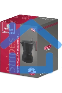 Кофеварка гейзерная Rondell Stripes RDA-1639 0.45л алюминий серый