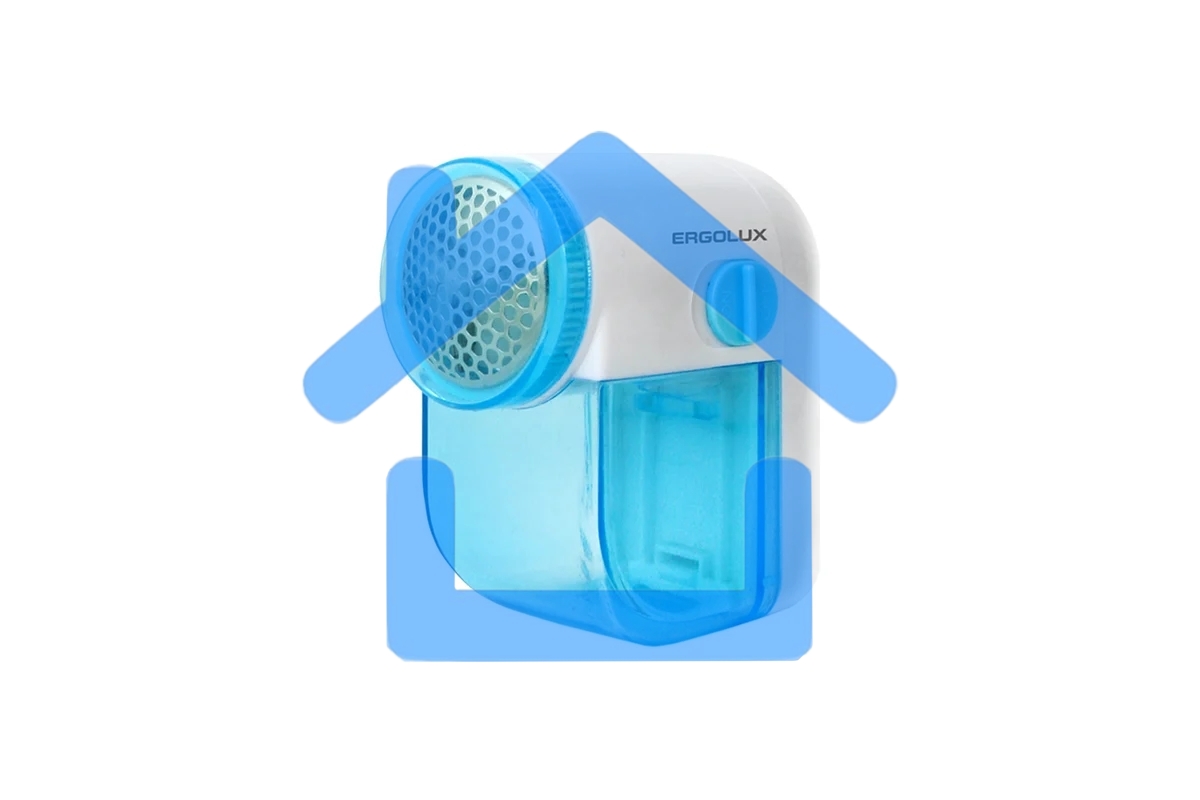 Машинка для удаления катышков ELX-LR01-C40 бел./голуб. (2хLR6(AA)) Ergolux 13136