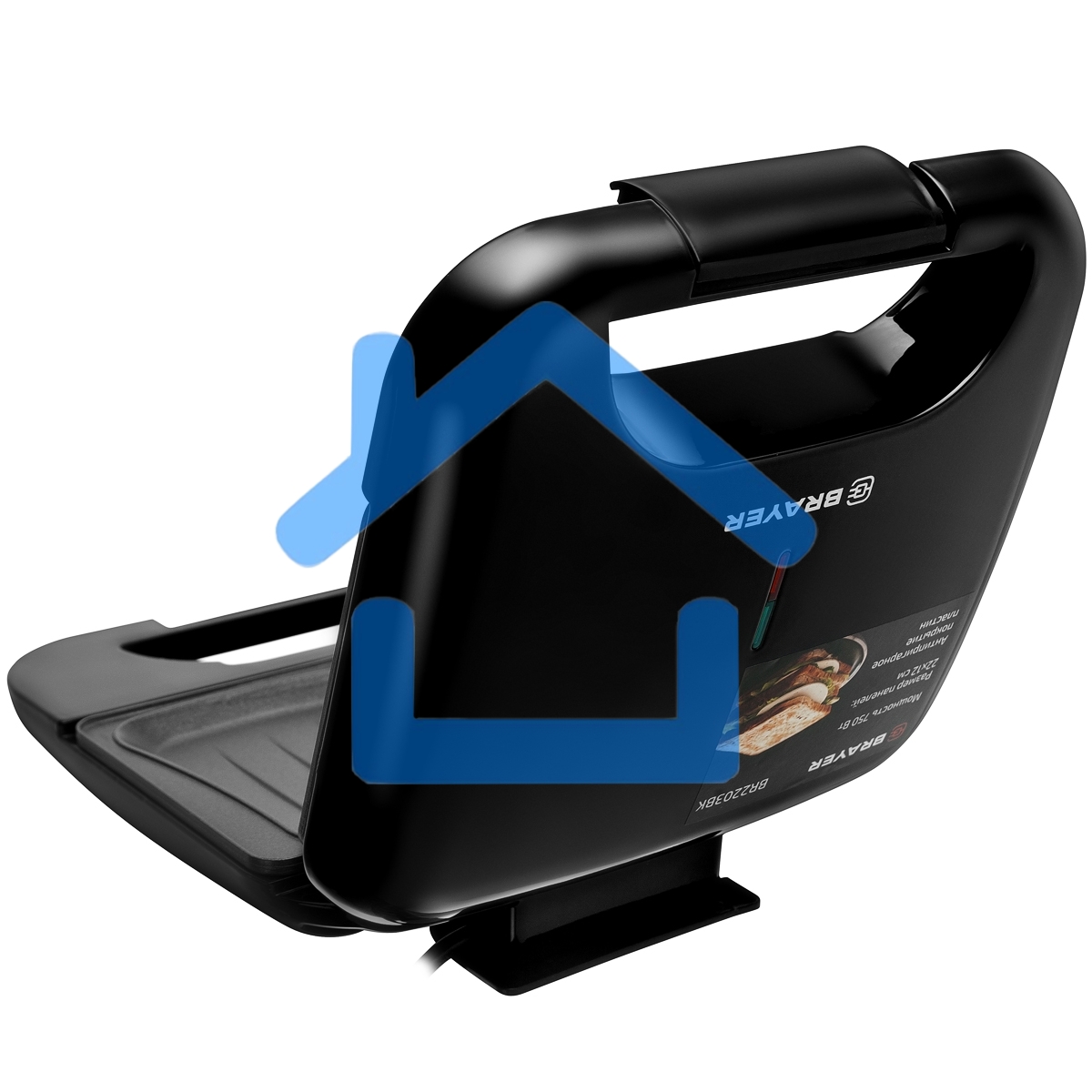 Сэндвичница BRAYER BR2203BK 750 Вт, черный