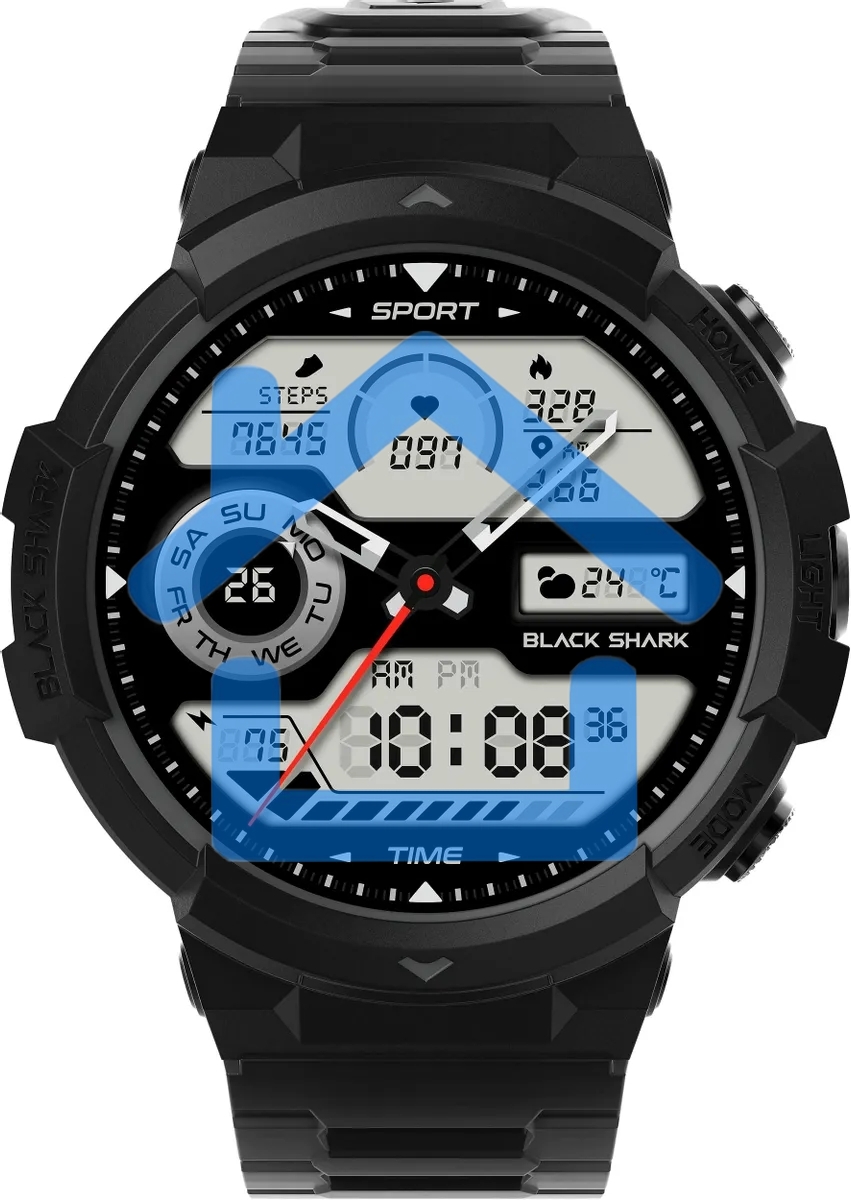 Смарт-часы Black Shark BS-W2402 (GS3 Sport) AMOLED корп.черный рем.черный (1746932)