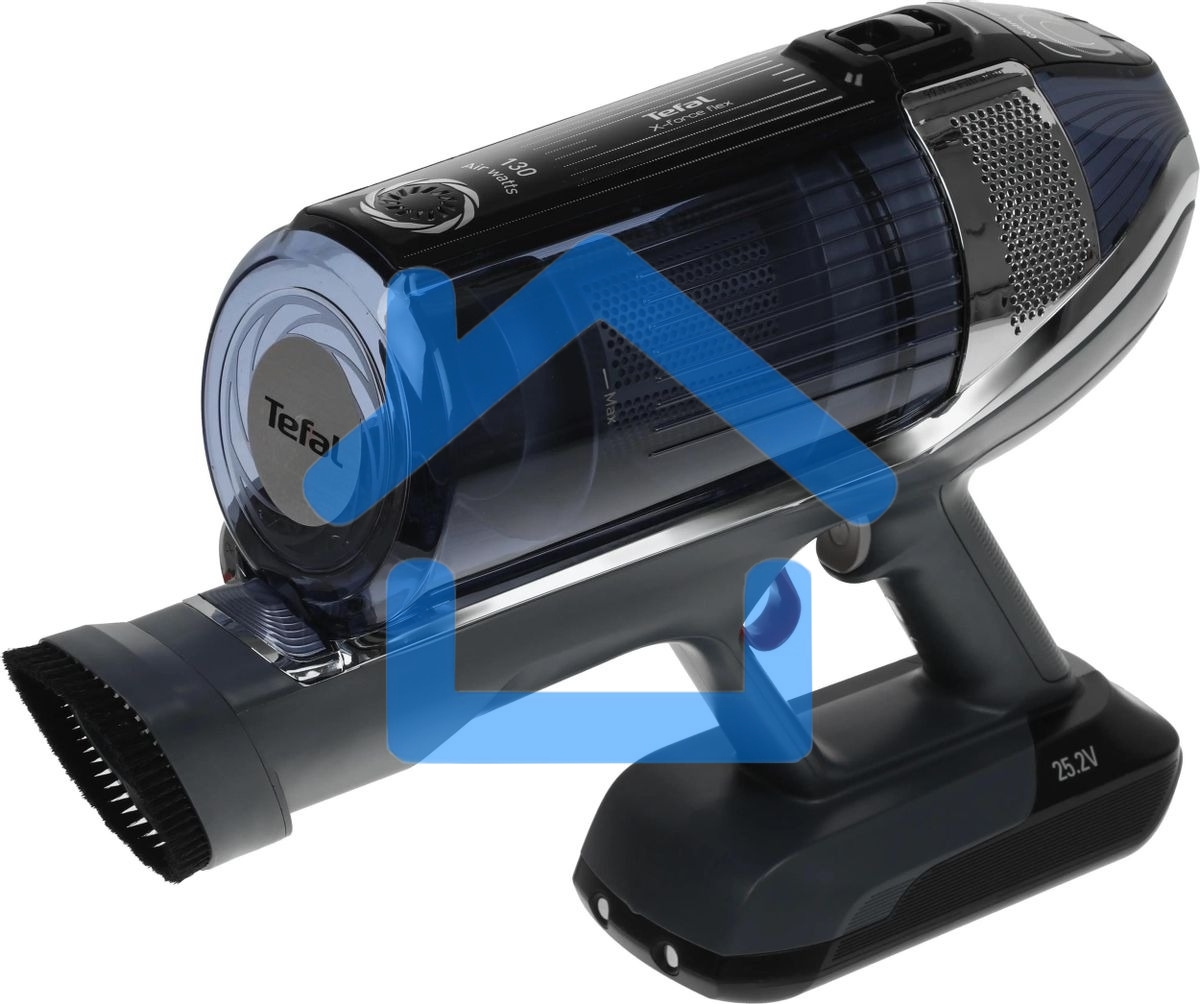 Вертикальный пылесос Tefal X-Force Flex 11.60 Aqua TY9890WO, синий/серый