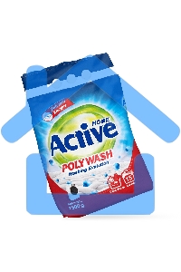 Стиральный порошок автомат ACTIVE Poly Wash, 1.5 кг (511701037)