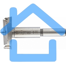 Сверло Форстнера по дереву, 50 мм, цилиндрический хвостовик Сибртех