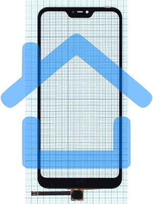 Сенсорное стекло (тачскрин) для Xiaomi Redmi 6 Pro /Mi A2 Lite, черное