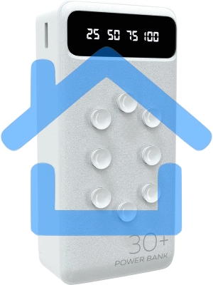 Портативный аккумулятор 30000mAh Smart 2USB 2.1A More choice PB42S-30, белый
