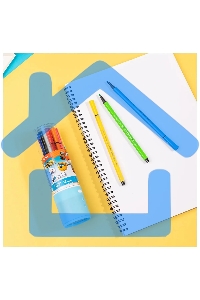 Фломастеры Deli EC150-12 Super Wings 12 цветов, пластиковая туба