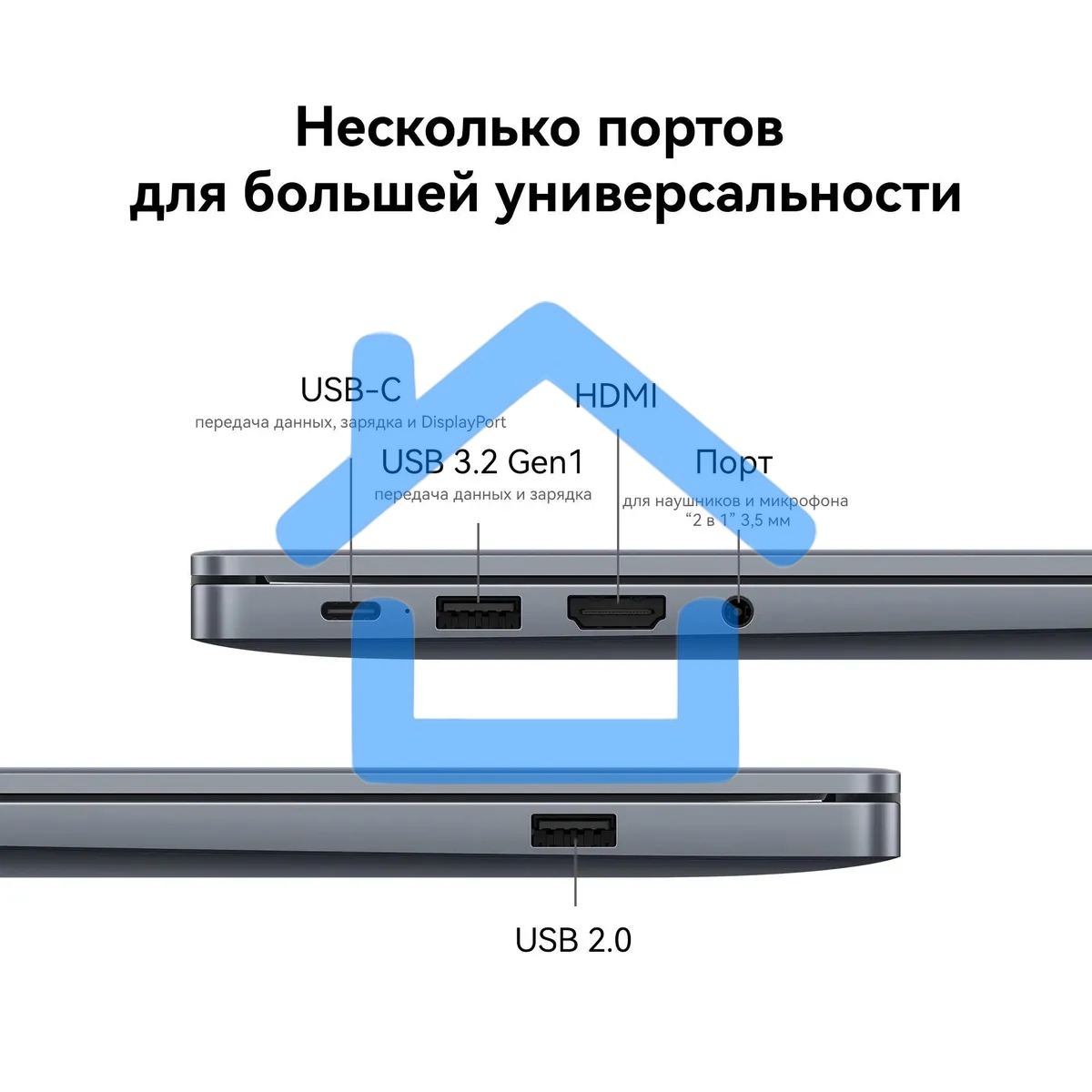Ноутбук Huawei MateBook D 16 MCLG-X Core i5 13420H 16Gb SSD 512Gb Intel UHD Graphics 16
