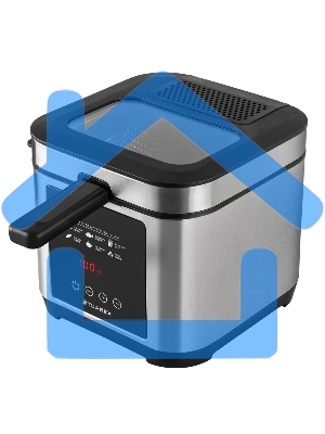 Фритюрница электрическая Tuarex AG-3501 черный/стальной, мощность 2000 Вт, сенсорное управление, объем масла 2,5 л, регулир. темп, 4 шт/уп.