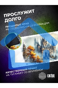 Коврик для мыши Cactus Castle 900x400x3мм (CS-MP-PRO13XXL)