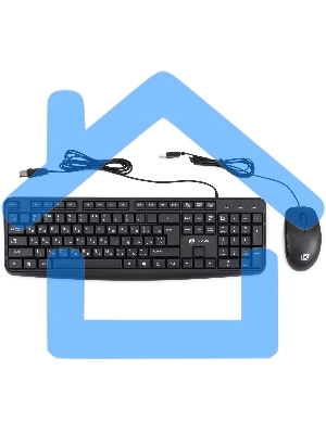 Комплект клавиатура + мышь Оклик S603 клав:черный мышь:черный USB