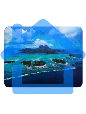 Коврик для мыши Buro BU-M10025 рисунок/Бора-Бора