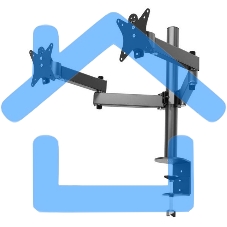 Кронштейн настольный для мониторов HOLDER MDS-SU203 черный