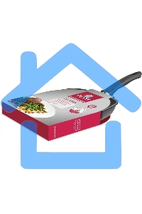 Сковорода-гриль Rondell Escurion RDA-869, 28см, съемная ручка, без крышки, черный