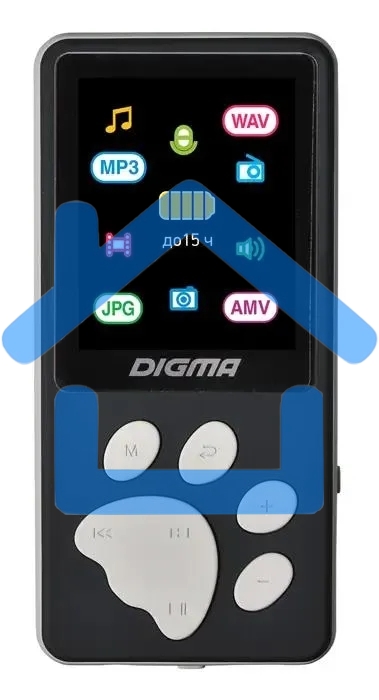 Плеер Hi-Fi Flash Digma S4 8Gb черный/серый/1.8
