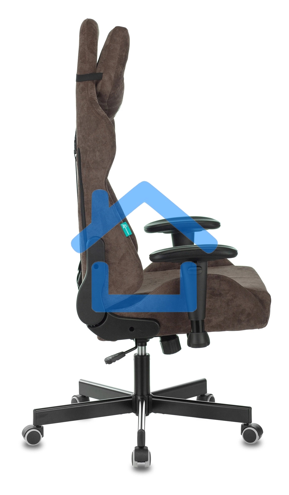 Кресло игровое Бюрократ VIKING KNIGHT LT10 FABRIC коричневый крестовина металл/пластик