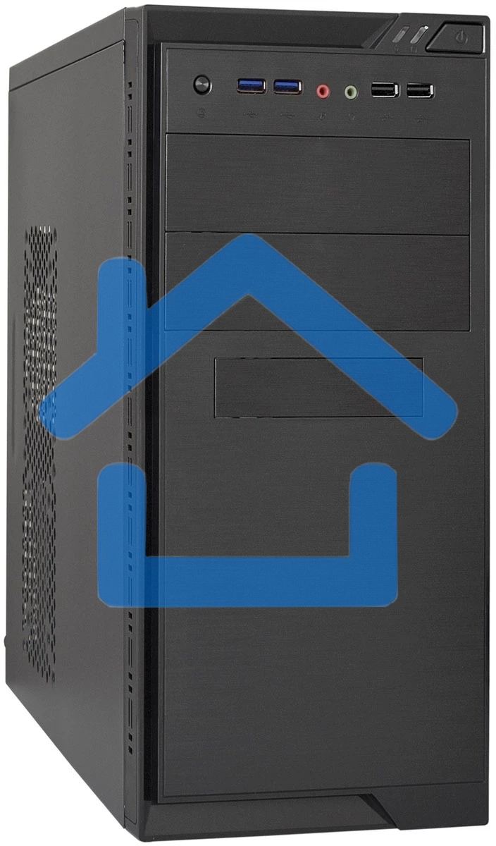 Компьютерный корпус Minitower ExeGate MA-372UX-UNS500 (mATX, БП UNS500 с вент. 12см, 2*USB+2*USB3.0, аудио, черный)