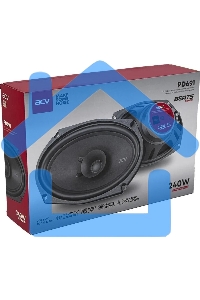 Колонки автомобильные ACV PD-691 (без решетки) 240Вт 91дБ 4Ом 16x23см (6x9дюйм) (ком.:2кол.) коаксиальные однополосные