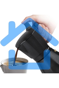 Кофеварка гейзерная Rondell Stripes RDA-1639 0.45л алюминий серый