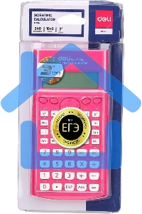 Калькулятор научный Deli E1710A/RED красный 10+2-разр.