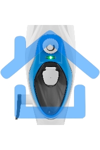 Паровая швабра Maunfeld MF-1933BL PRO 1500 Вт, белый