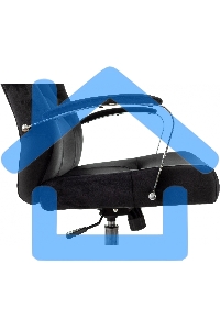 Кресло руководителя Бюрократ T-9928SL Fabric черный Italia Black, крестов. металл хром