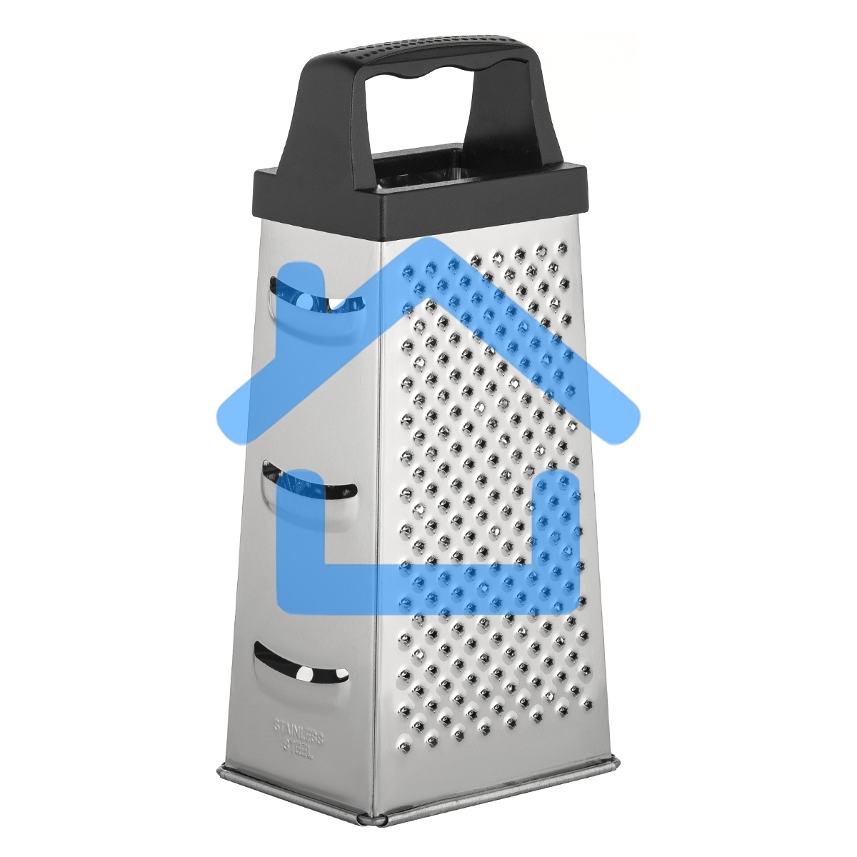 Терка LARA LR07-50 4 поверхности, высота 20 см, нерж. сталь, ручка