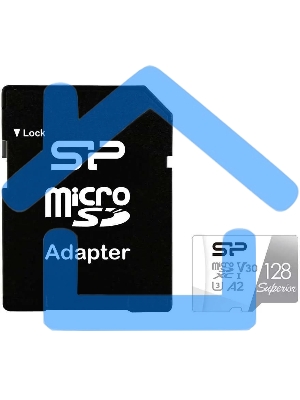 Флеш карта microSD 128Gb Silicon Power Superior Pro A2 microSDXC Class 10 UHS-I U3 Colorful 100/80 Mb/s (SD адаптер)