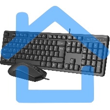 Комплект клавиатура + мышь A4Tech KR-3330S клав:черный мышь:черный USB