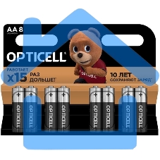 Элемент питания алкалиновый AA/LR6 (блист. 8шт) Basic Opticell 5051008 Элемент питания алкалиновый AA/LR6 (блист. 8шт) Basic Opticell 5051008