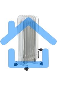 Обогреватель масляный MTX OCH-1500, белый, 1500 Вт, 15 м2, термостат