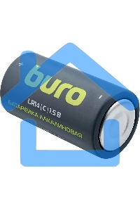 Батарея Buro Alkaline LR14 C 7500mAh (2шт) блистер, 1.5 В