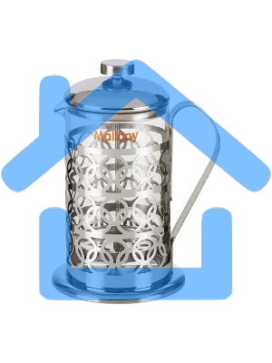 Френч-пресс MALLONY OLIMPIA, 800 мл, из жаропрочного стекла, в корп из нерж ст, T046-800ML (95092)