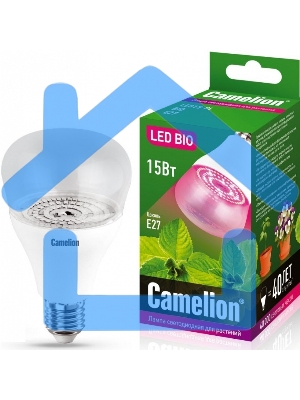 Лампа светодиодная для растений Camelion LED15-PL/BIO/E27 15Вт 220В 12770